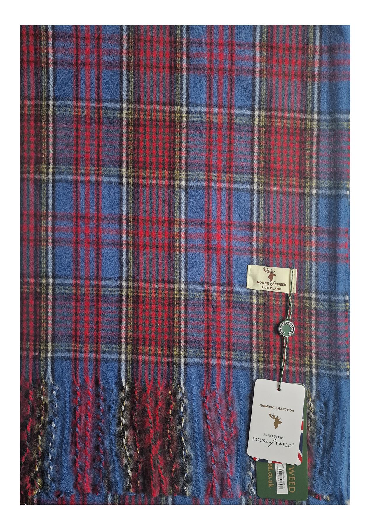 House Of Tweed Womens Soft Tartan Scarf - Just £14.99! Shop now at Warwickshire Clothing.
