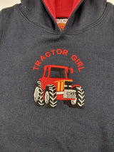 Hazy Blue Roxy Tractor Girl Hoodies - Just $12.99! Shop now at Warwickshire Clothing. Free Dellivery.