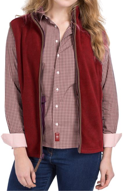 Hazy Blue Womens Sofia Full Zip Fleece Bodywarmer - Just £29.99! Shop now at Warwickshire Clothing.