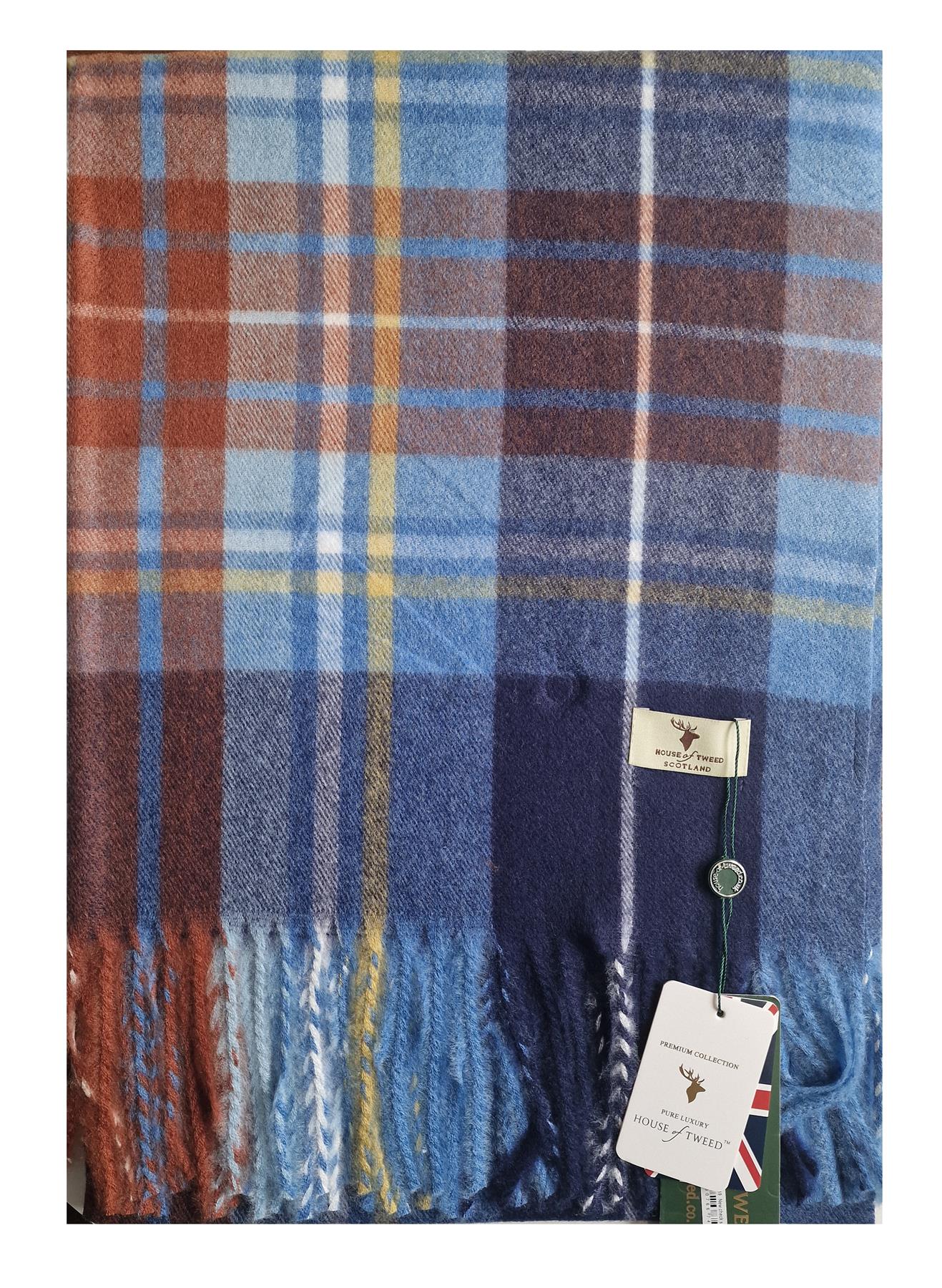 House Of Tweed Womens Soft Tartan Scarf - Just £14.99! Shop now at Warwickshire Clothing.