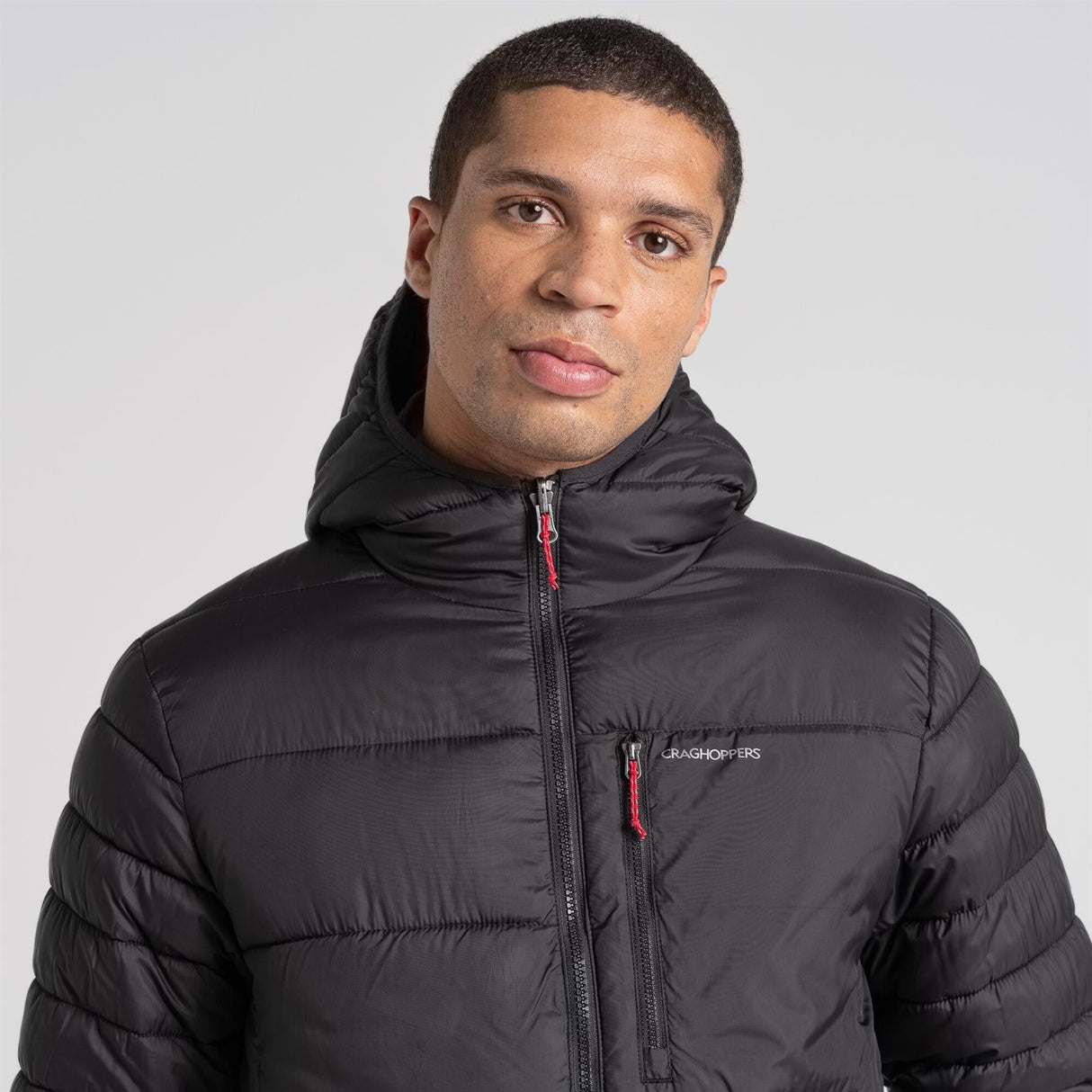 Craghoppers Men's Compresslite VIII Hooded Jacket | Black - Just £54.99! Shop now at Warwickshire Clothing.