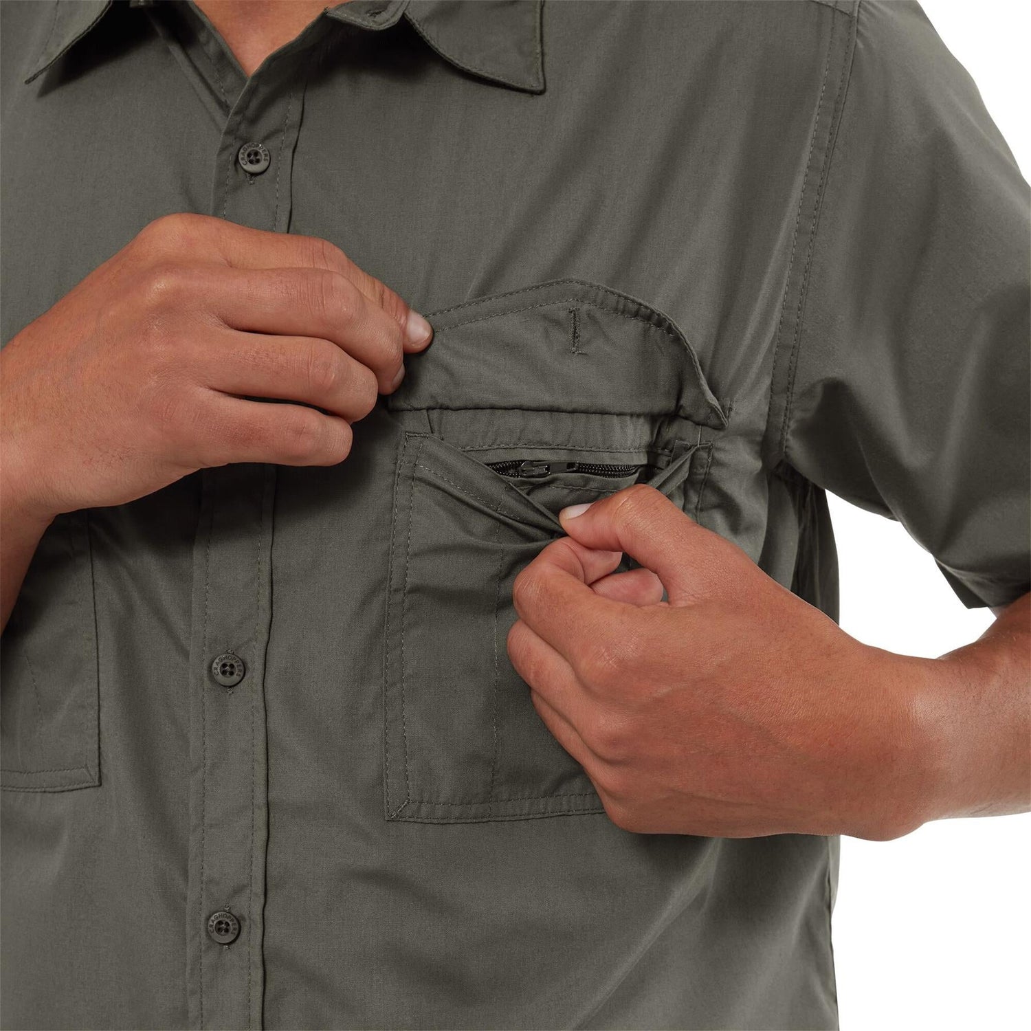Craghoppers Mens Kiwi Short Sleeved Shirt Nosi Defense - Just £24.99! Shop now at Warwickshire Clothing.