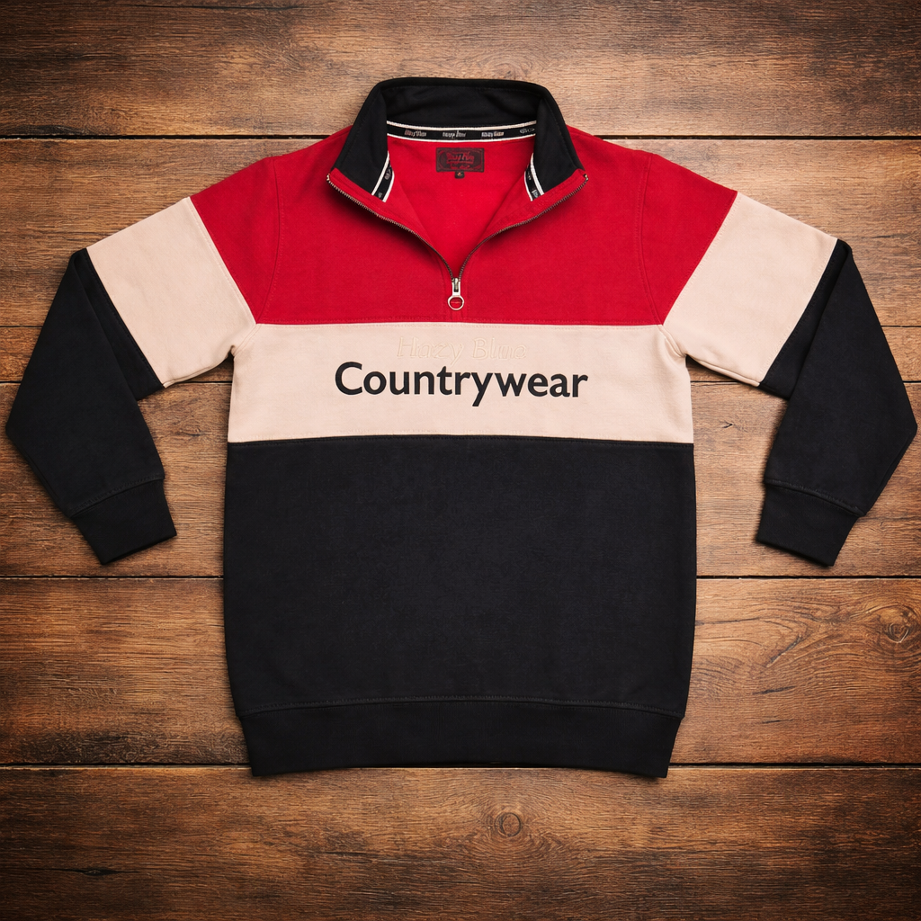 Hazy Blue Countrywear Henley Sweatshirt