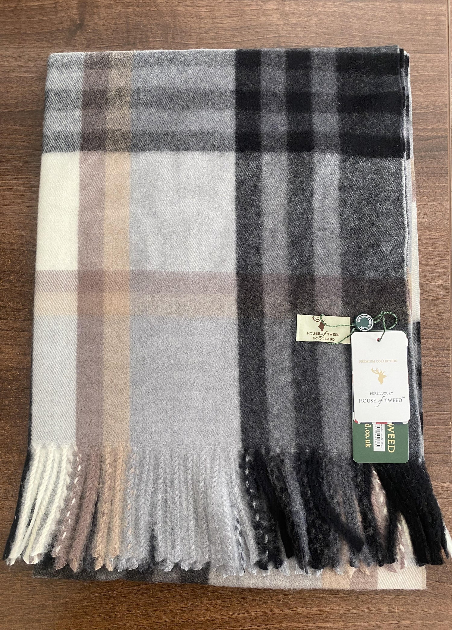 House Of Tweed Womens Soft Tartan Scarf - Just £14.99! Shop now at Warwickshire Clothing.
