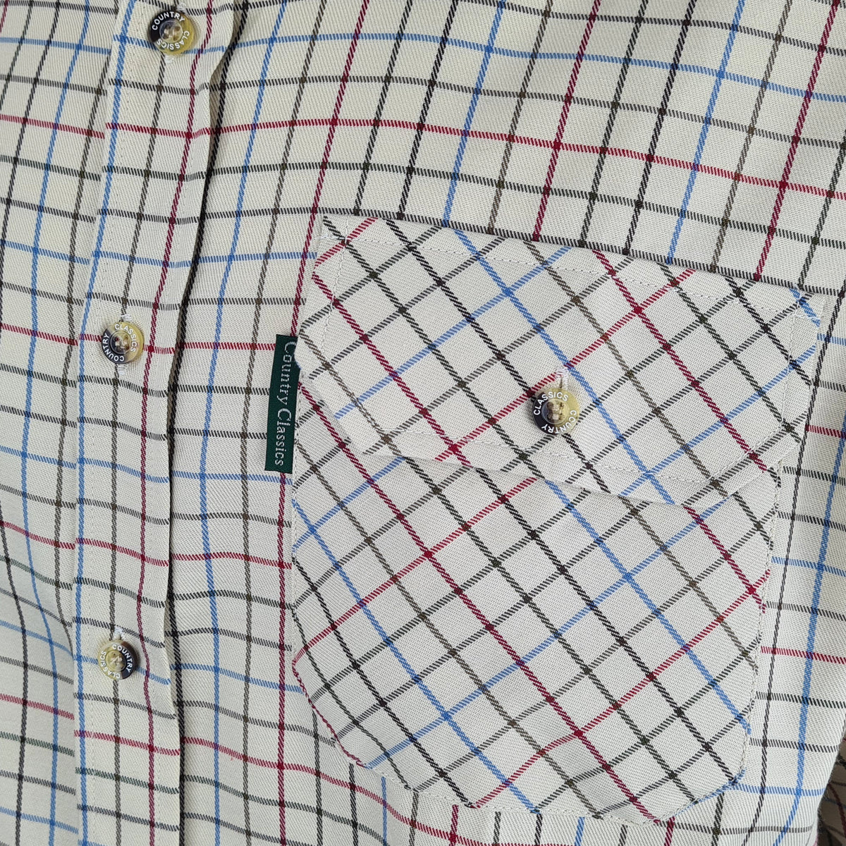 Country Classics Mens Long Sleeve Check Shirt - Burghley Red