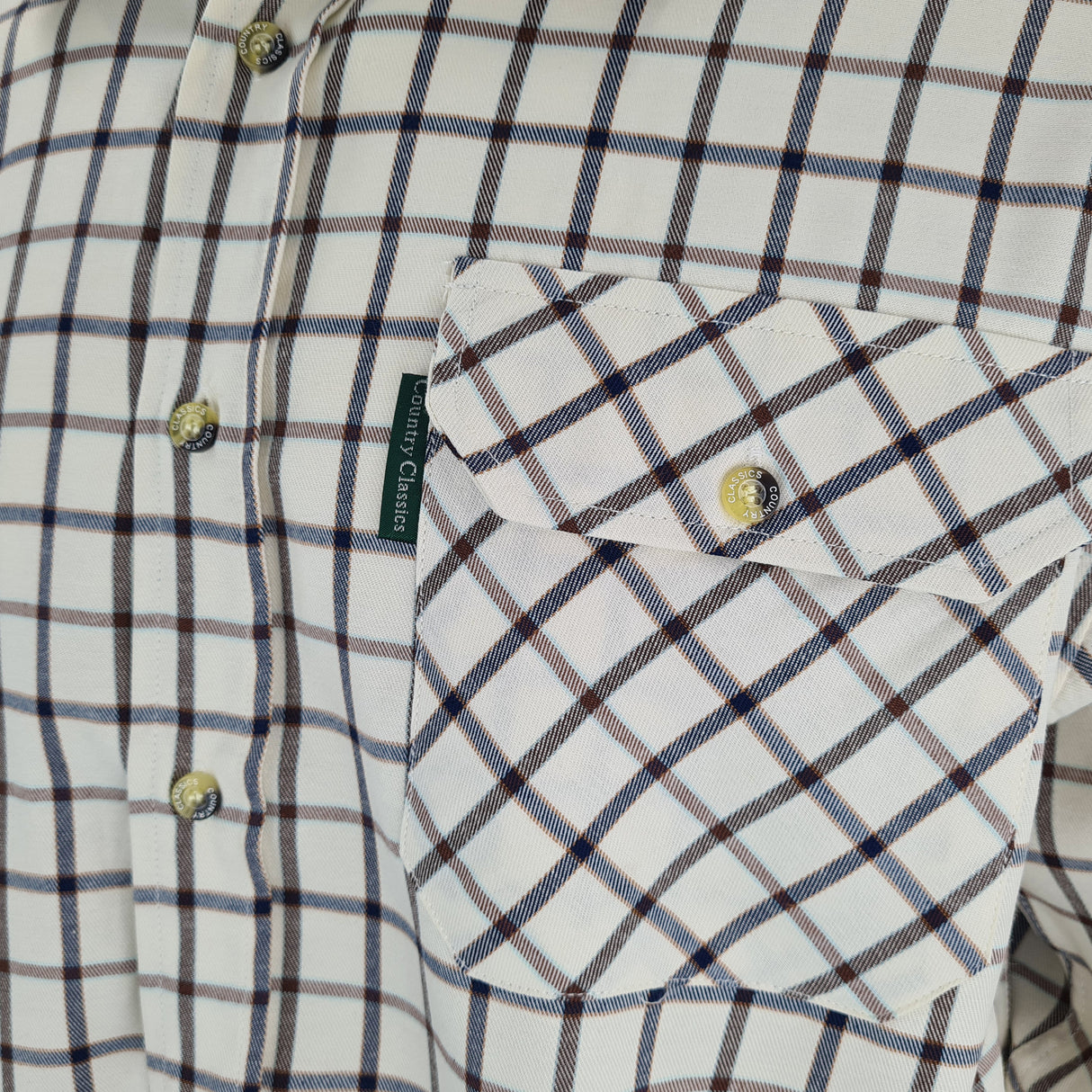 Country Classics Mens Long Sleeve Check Shirt - Warwick Brown