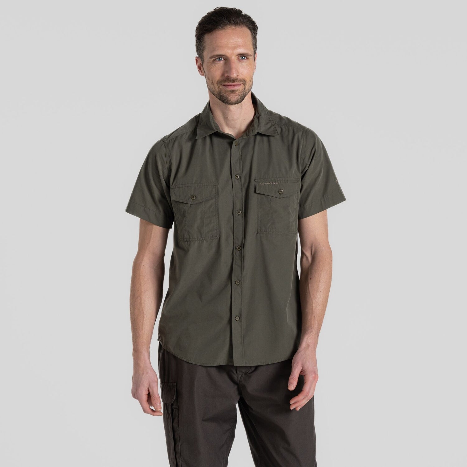 Craghoppers Mens Kiwi Short Sleeved Shirt Nosi Defense - Just £24.99! Shop now at Warwickshire Clothing.