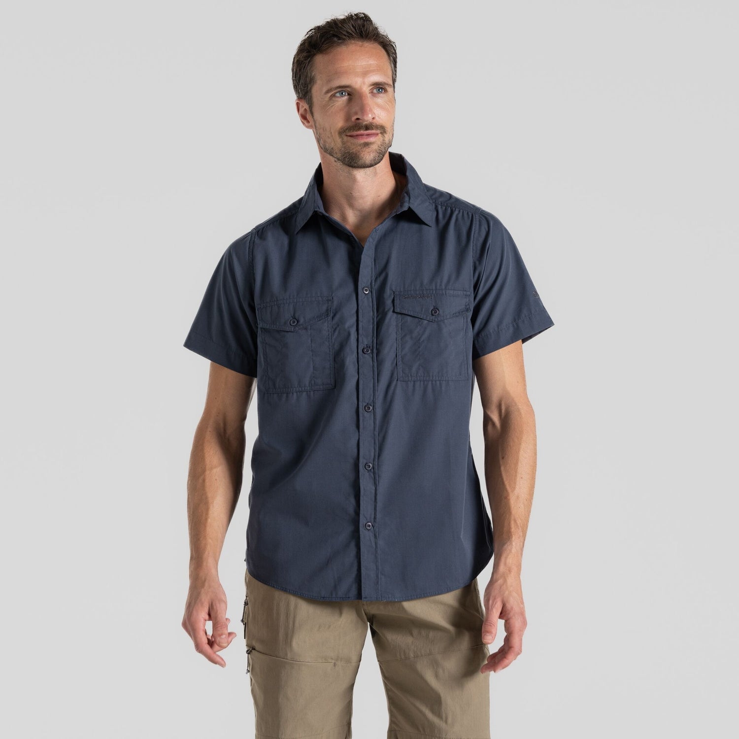 Craghoppers Mens Kiwi Short Sleeved Shirt Nosi Defense - Just £24.99! Shop now at Warwickshire Clothing.