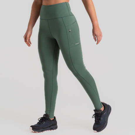 Craghopper Women's Compression Thermal Leggings | Frosted Pine - Just £29.99! Shop now at Warwickshire Clothing.