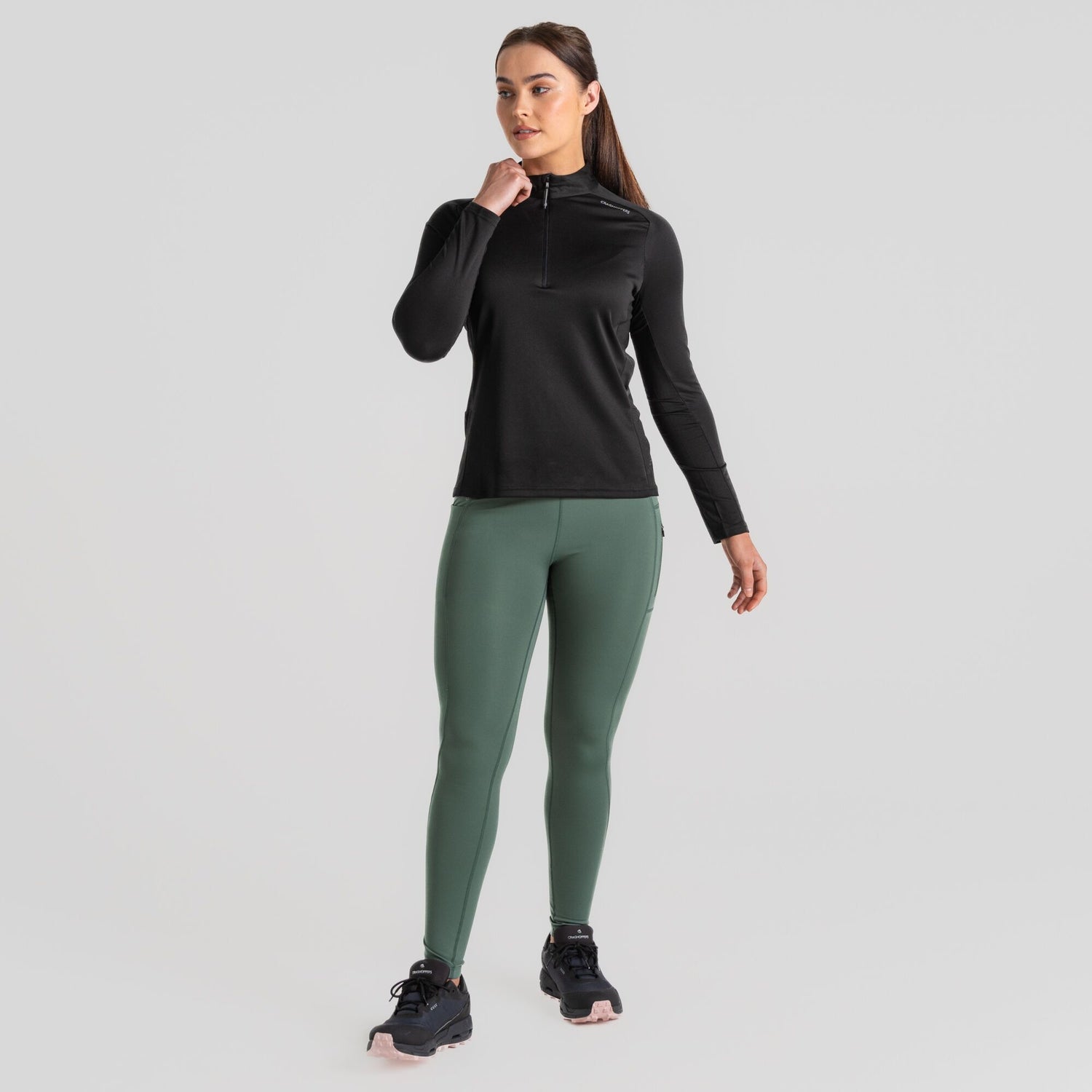 Craghopper Women's Compression Thermal Leggings | Frosted Pine - Just £29.99! Shop now at Warwickshire Clothing.