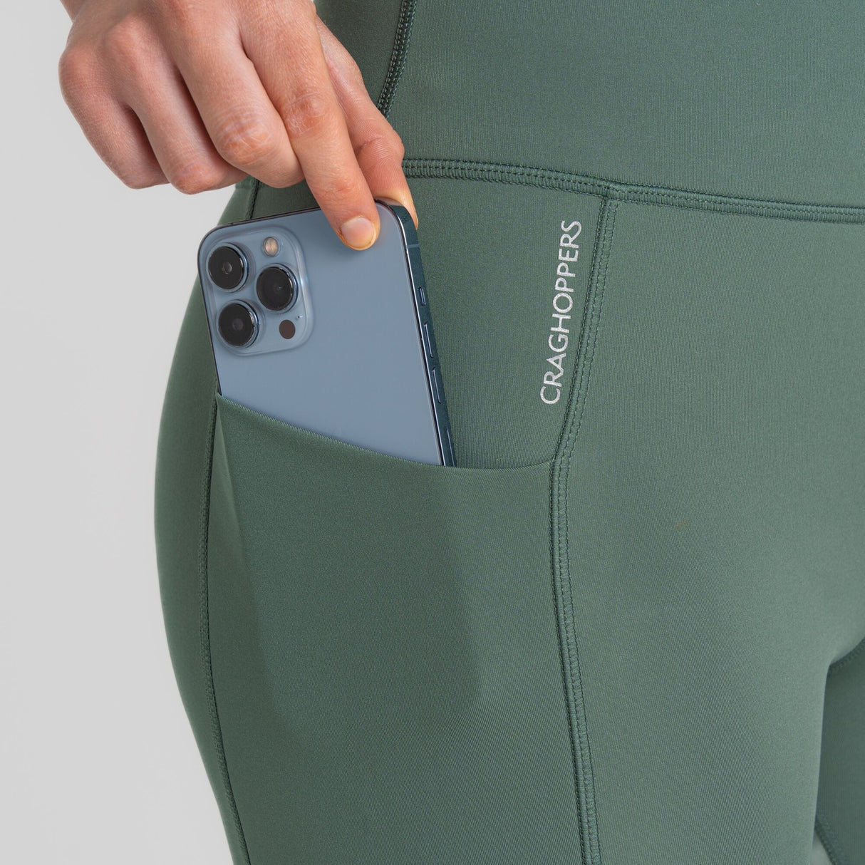 Craghopper Women's Compression Thermal Leggings | Frosted Pine - Just £29.99! Shop now at Warwickshire Clothing.