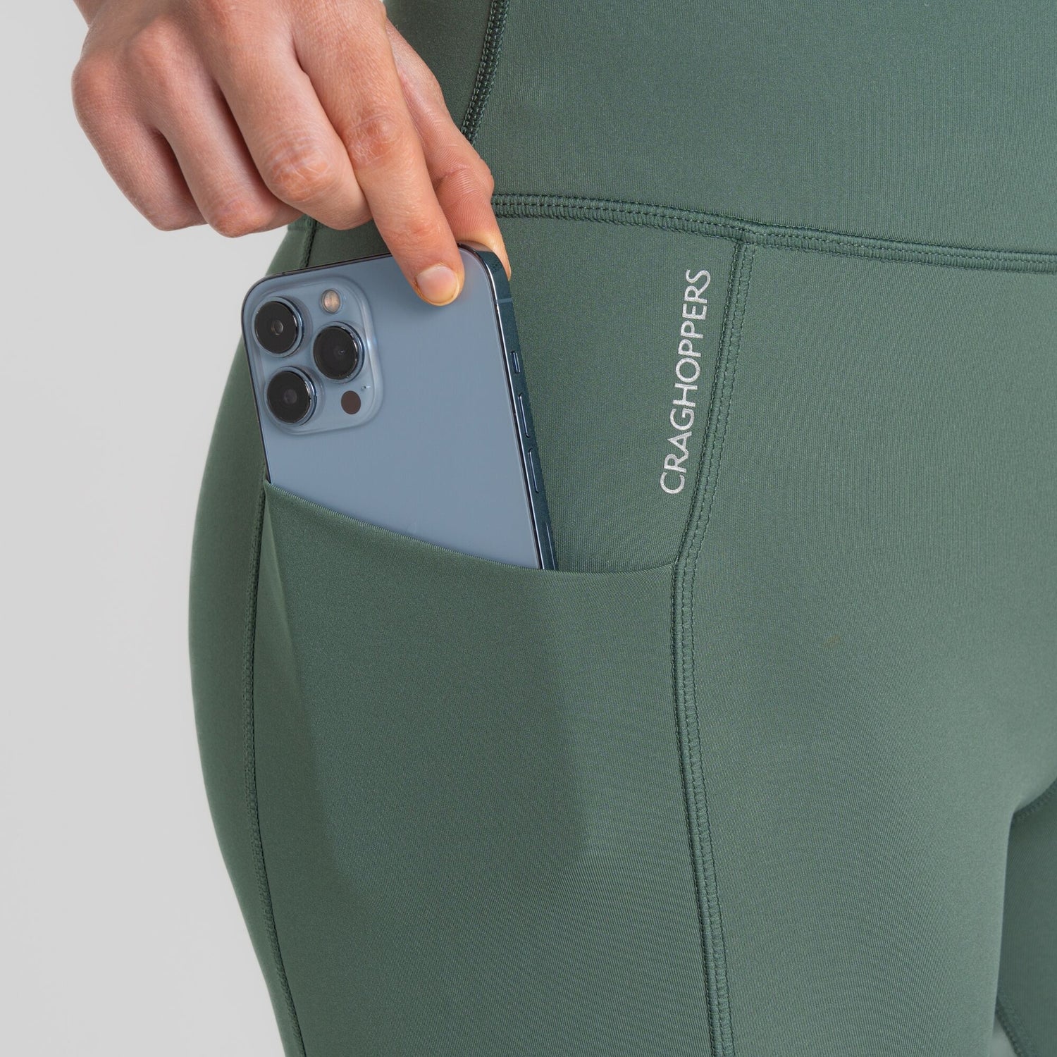 Craghopper Women's Compression Thermal Leggings | Frosted Pine - Just £29.99! Shop now at Warwickshire Clothing.