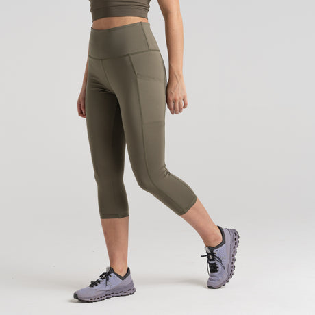 Craghopper Women's Kiwi Cropped Legging | Wild Olive - Just £17.99! Shop now at Warwickshire Clothing.