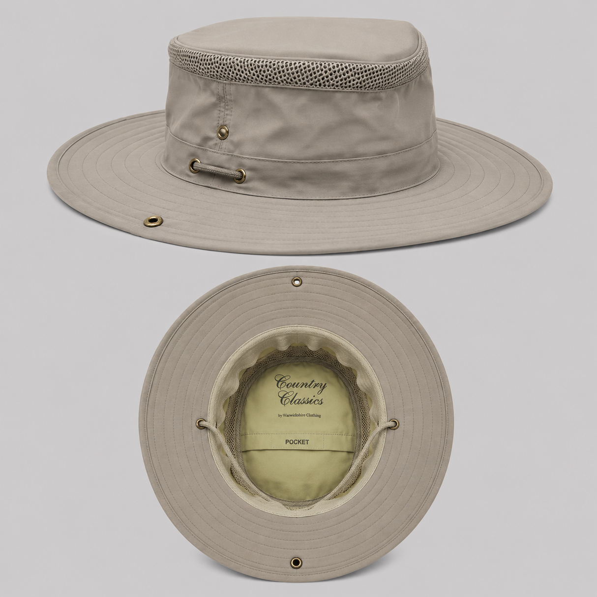 Waddington Wide Brim Water Repellent Travel Hat