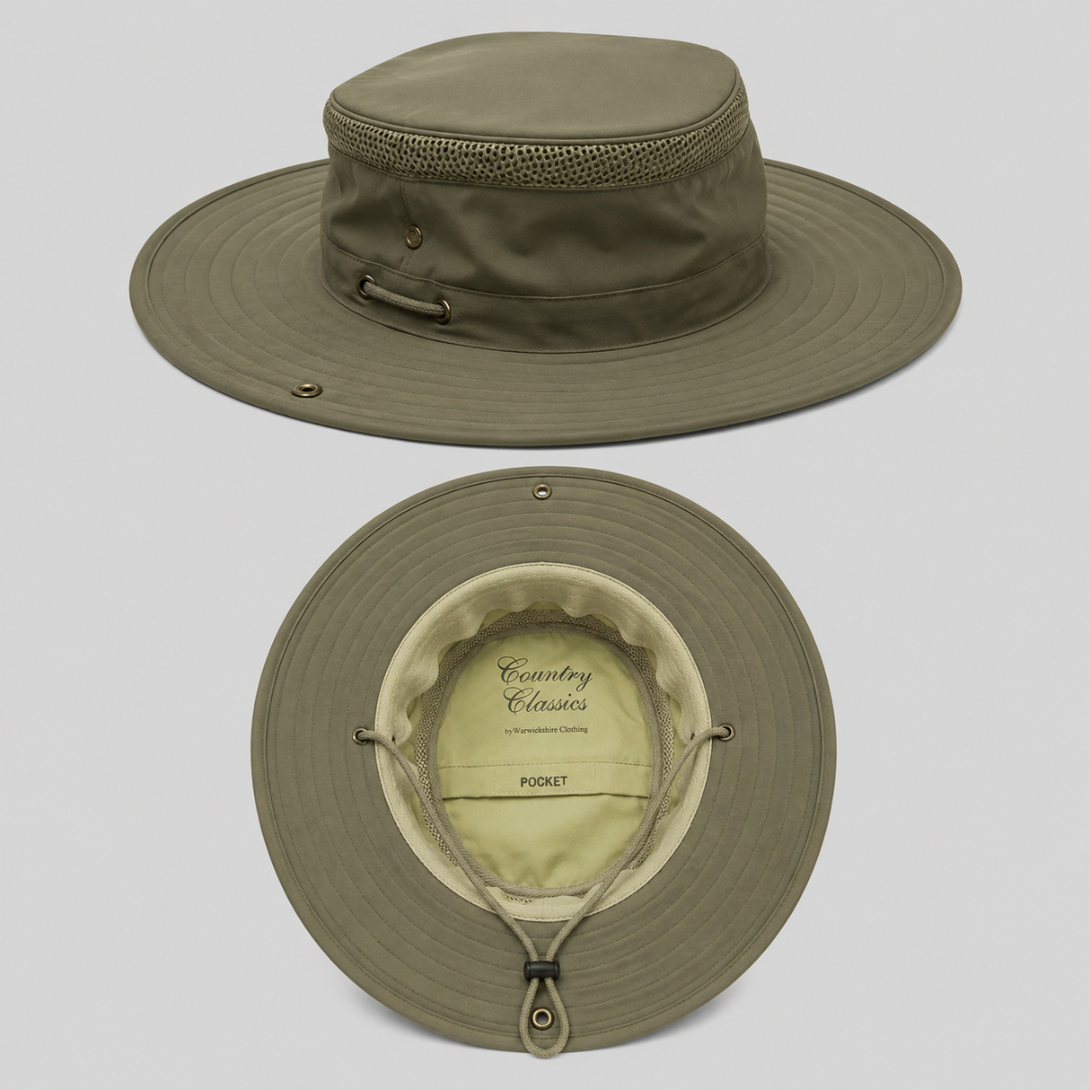 Waddington Wide Brim Water Repellent Travel Hat