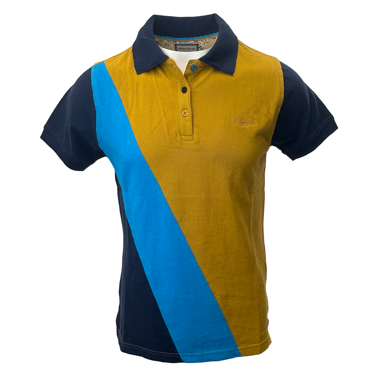 Hazy Blue Women's Striped Polo Shirt Clare - Just £14.99! Shop now at Warwickshire Clothing.