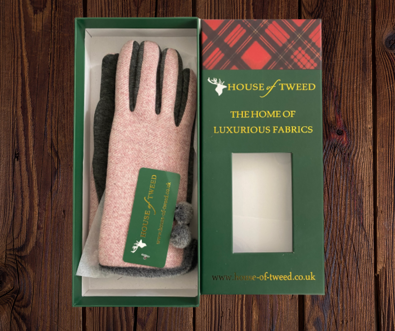 House Of Tweed Ladies Tartan Check Soft Gloves One Size - Just £14.99! Shop now at Warwickshire Clothing.