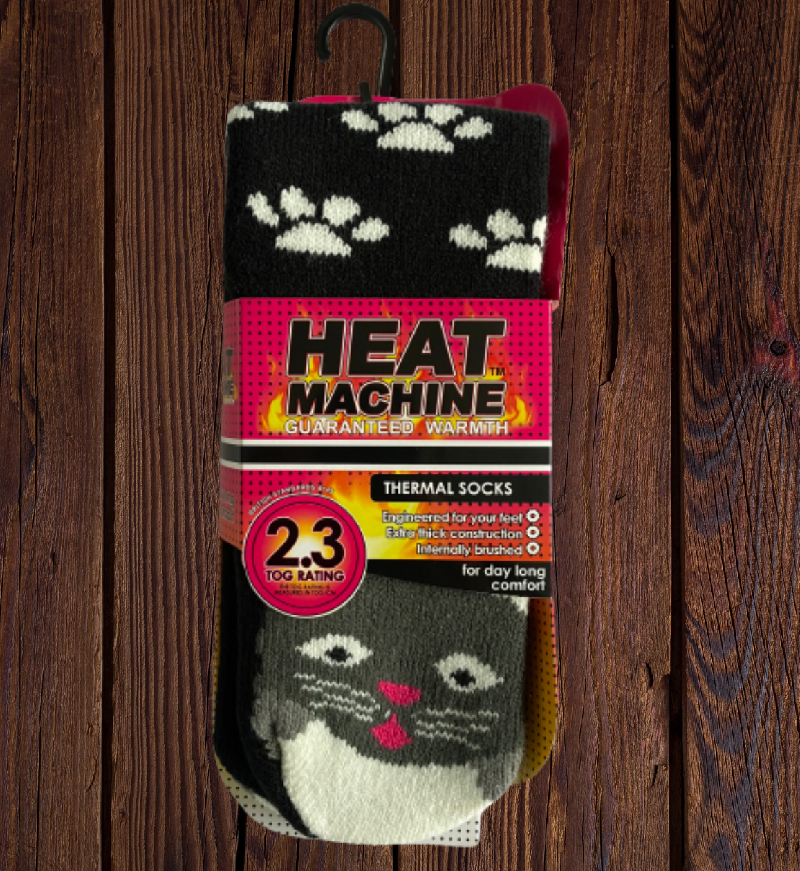 Womens Heat Machine Socks with Patterns Thermal Tog 2.3 Warm Winter Socks - Just £6.99! Shop now at Warwickshire Clothing.