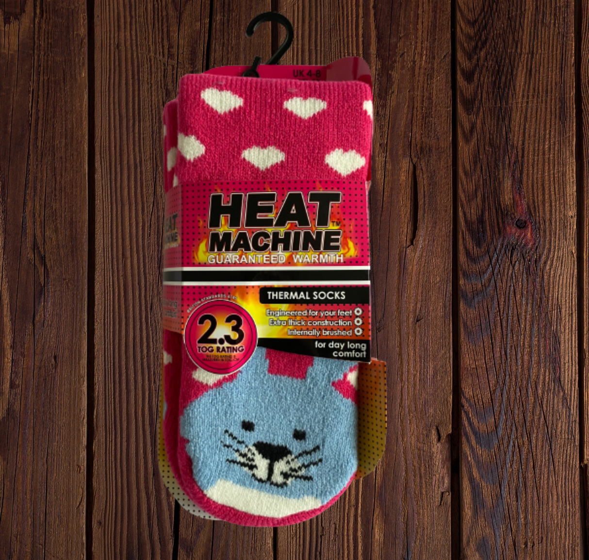 Womens Heat Machine Socks with Patterns Thermal Tog 2.3 Warm Winter Socks - Just £6.99! Shop now at Warwickshire Clothing.