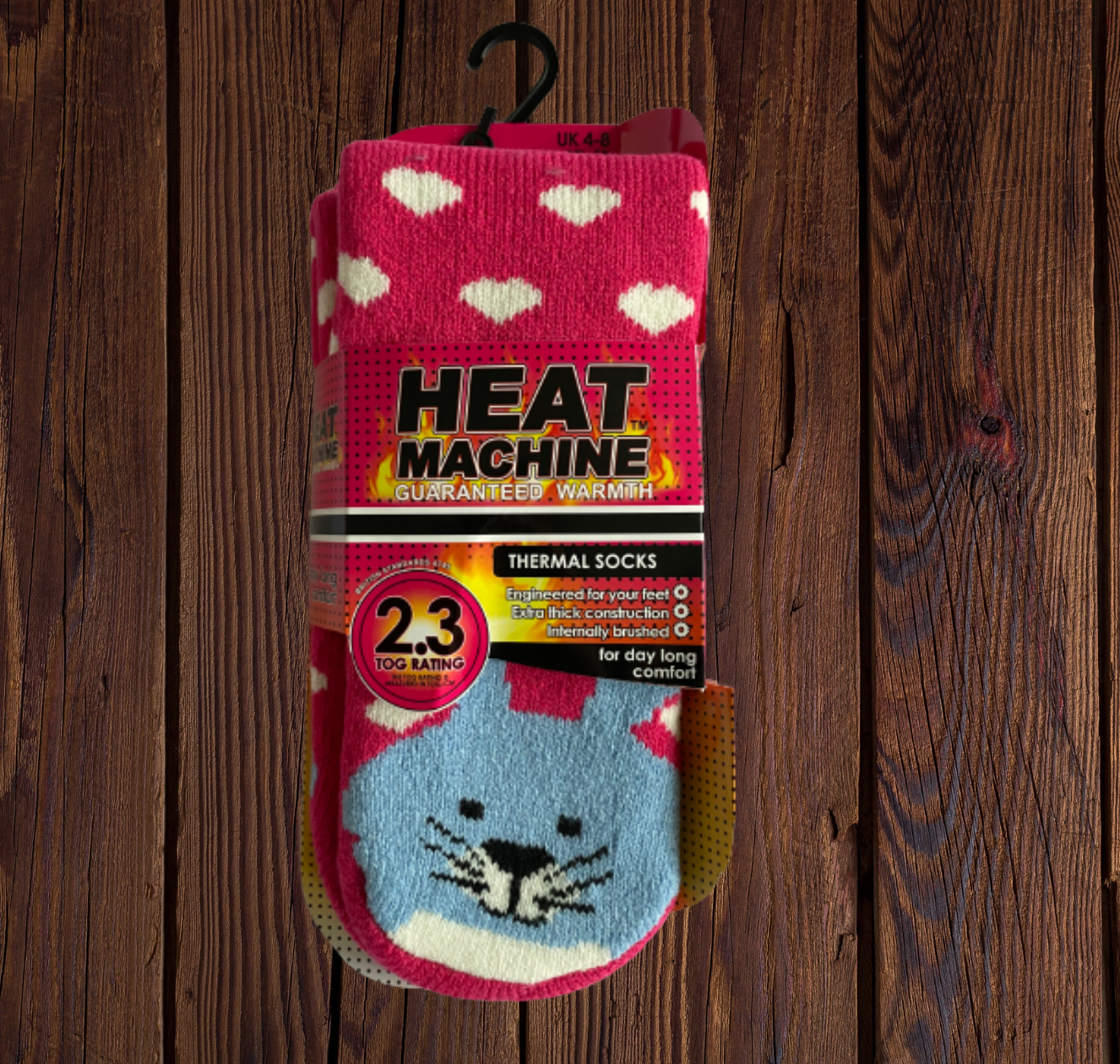 Womens Heat Machine Socks with Patterns Thermal Tog 2.3 Warm Winter Socks - Just £6.99! Shop now at Warwickshire Clothing.