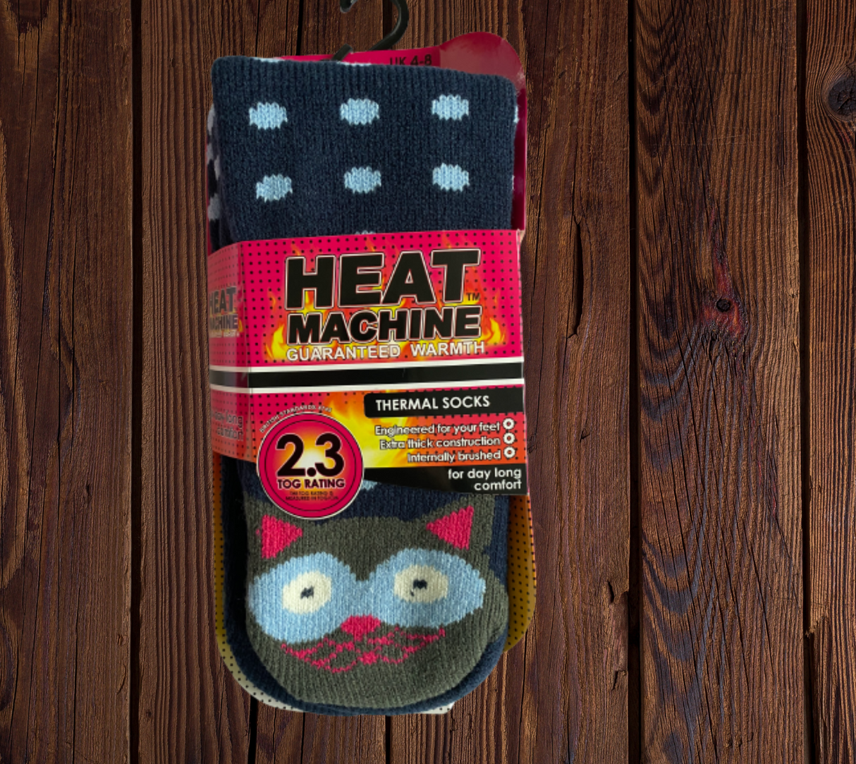 Womens Heat Machine Socks with Patterns Thermal Tog 2.3 Warm Winter Socks - Just £6.99! Shop now at Warwickshire Clothing.