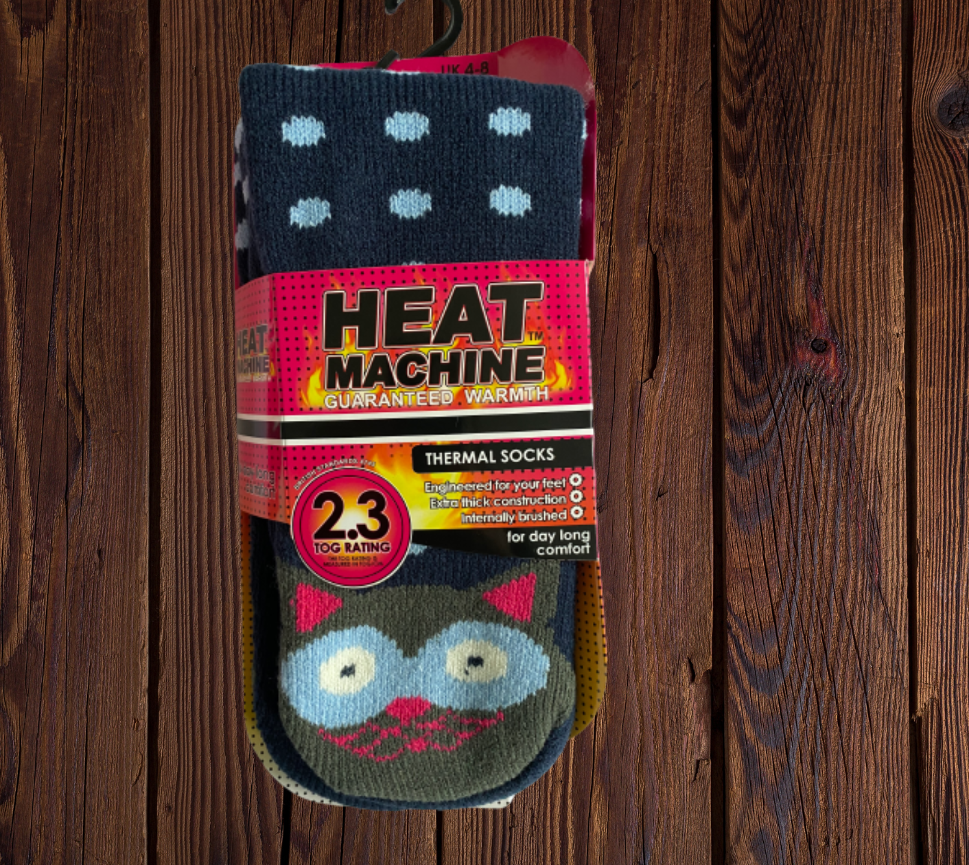 Womens Heat Machine Socks with Patterns Thermal Tog 2.3 Warm Winter Socks - Just £6.99! Shop now at Warwickshire Clothing.