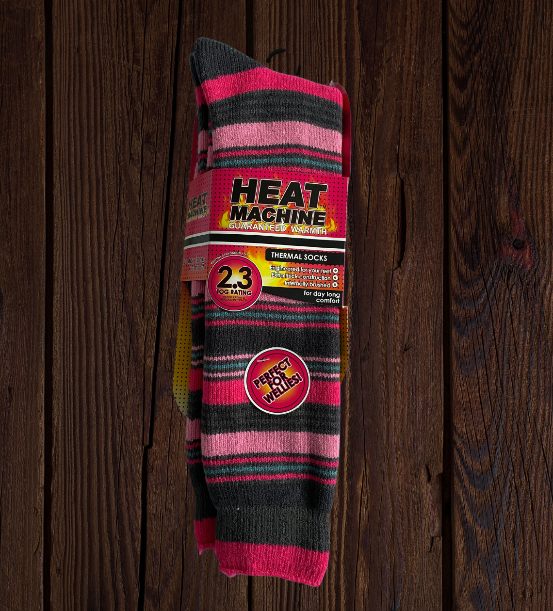 Womens Heat Machine Long Thermal Socks Tog 2.3 Warm Winter Socks - Just £8.99! Shop now at Warwickshire Clothing.