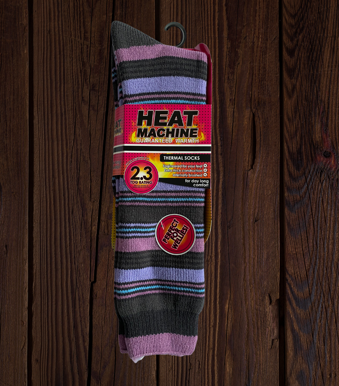 Womens Heat Machine Long Thermal Socks Tog 2.3 Warm Winter Socks - Just £8.99! Shop now at Warwickshire Clothing.