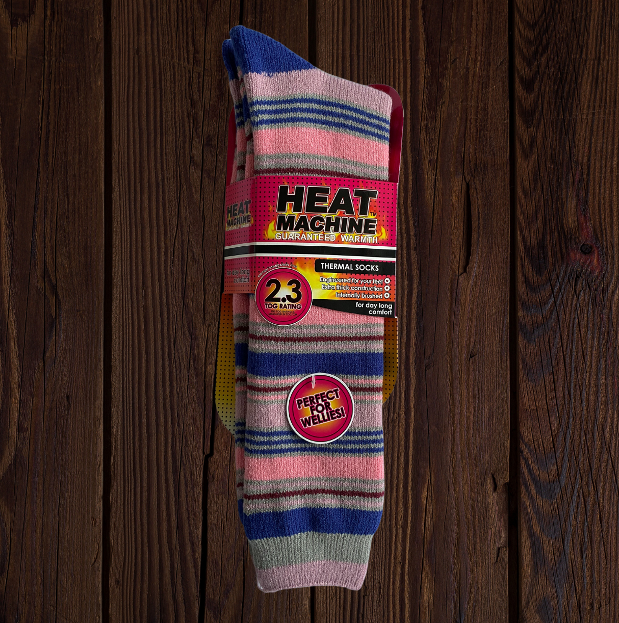 Womens Heat Machine Long Thermal Socks Tog 2.3 Warm Winter Socks - Just $8.99! Shop now at Warwickshire Clothing. Free Dellivery.