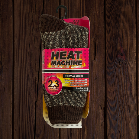 Womens Heat Machine Socks Thermal Tog 2.3 Warm Winter Socks - Just $5.99! Shop now at Warwickshire Clothing. Free Dellivery.