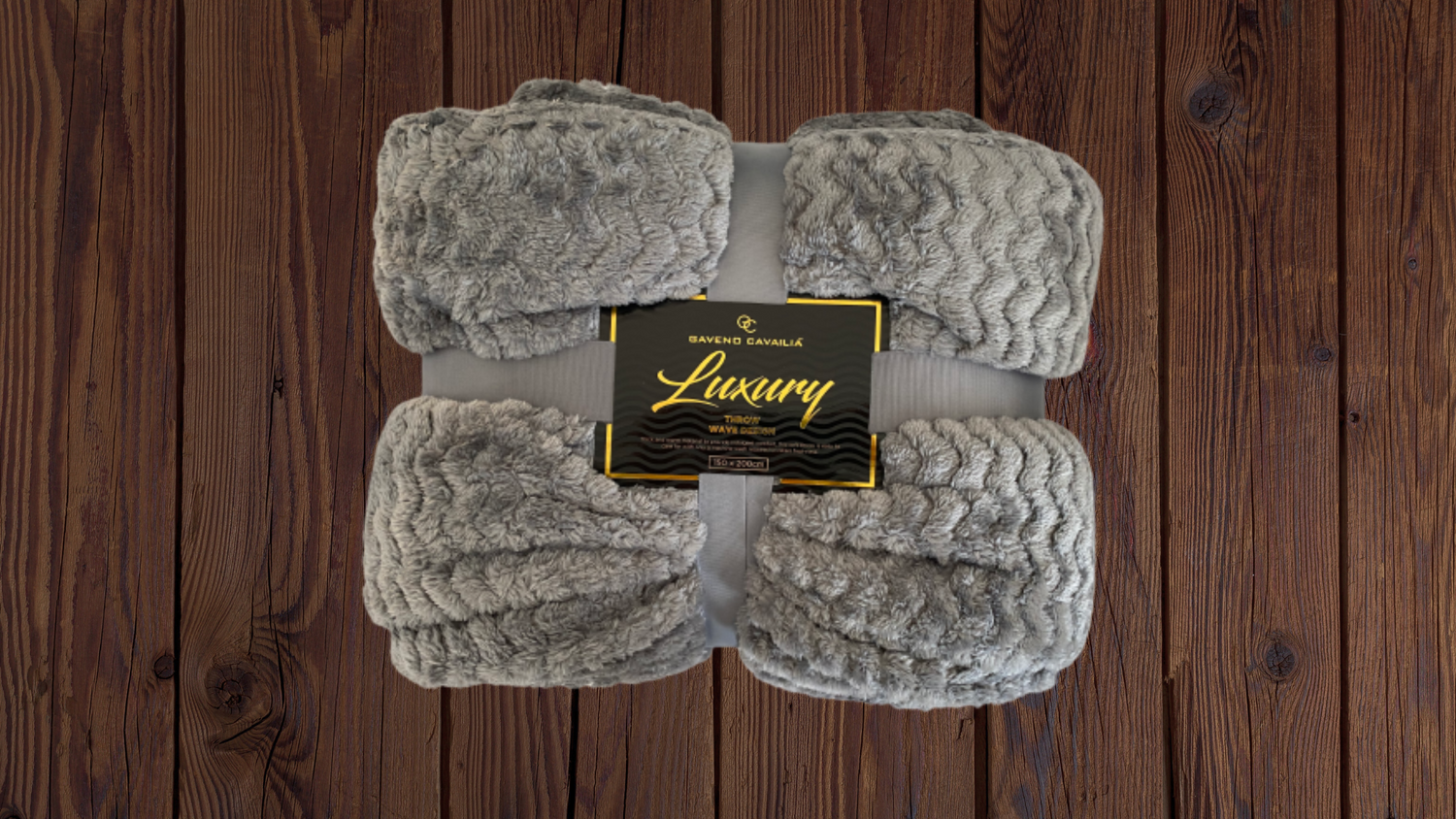 Luxury Wave Throw Warm Faux Fur Fleece Blanket - Just £14.99! Shop now at Warwickshire Clothing.