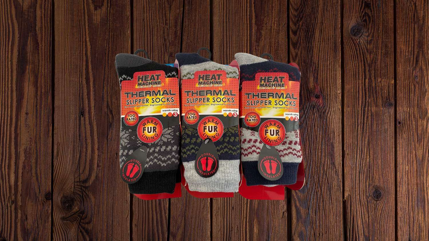 Mens Heat Machine Socks Thermal Tog 2.3 Warm Winter Slipper Socks - Snow Flake - Just £6.99! Shop now at Warwickshire Clothing.