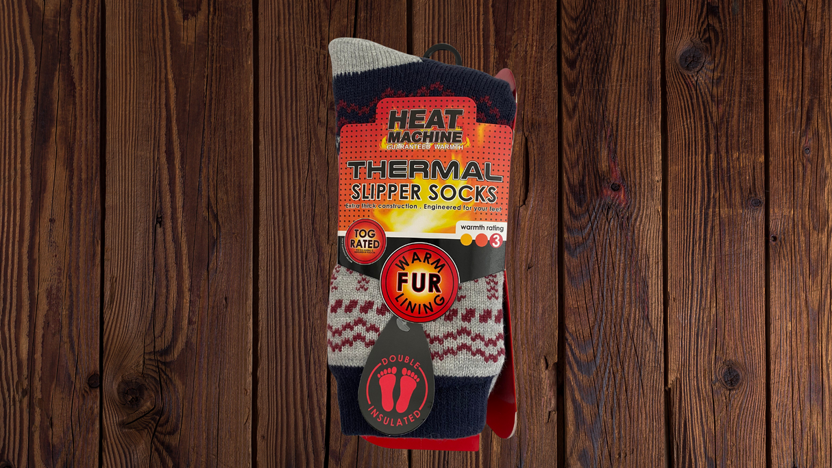 Mens Heat Machine Socks Thermal Tog 2.3 Warm Winter Socks - Snow Flake - Just $5.99! Shop now at Warwickshire Clothing. Free Dellivery.