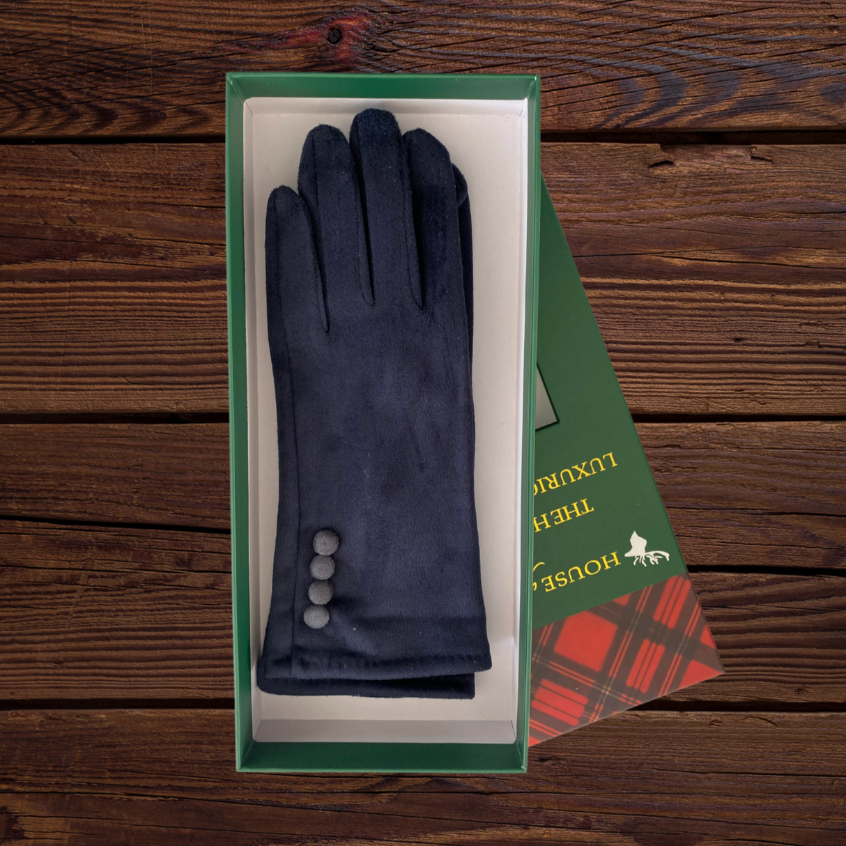 House Of Tweed Ladies Faux Suede Soft Gloves One Size - Just £14.99! Shop now at Warwickshire Clothing.