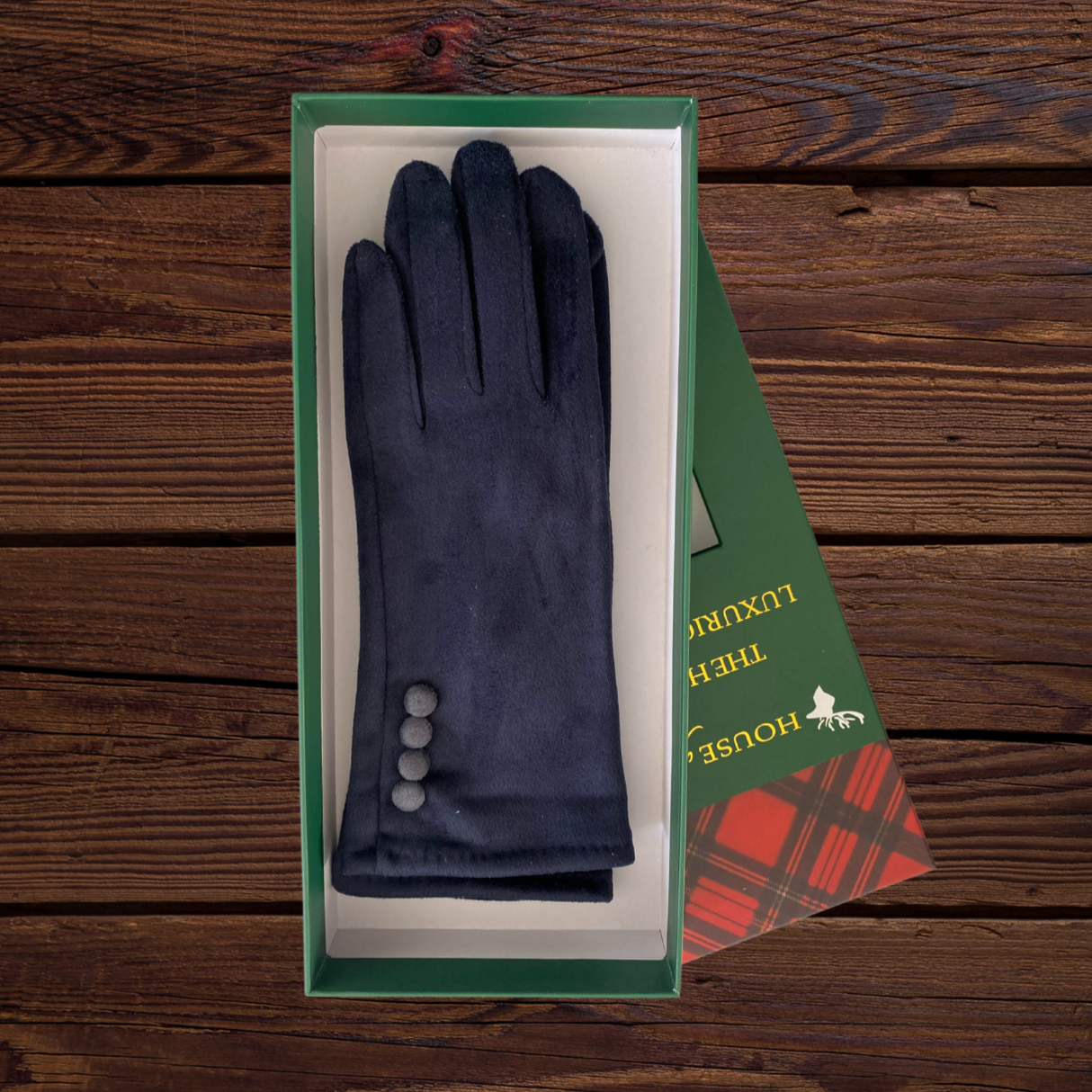 House Of Tweed Ladies Faux Suede Soft Gloves One Size - Just $17.99! Shop now at Warwickshire Clothing. Free Dellivery.