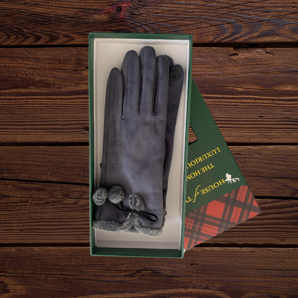 House Of Tweed Ladies Faux Suede Soft Gloves One Size - Just $17.99! Shop now at Warwickshire Clothing. Free Dellivery.