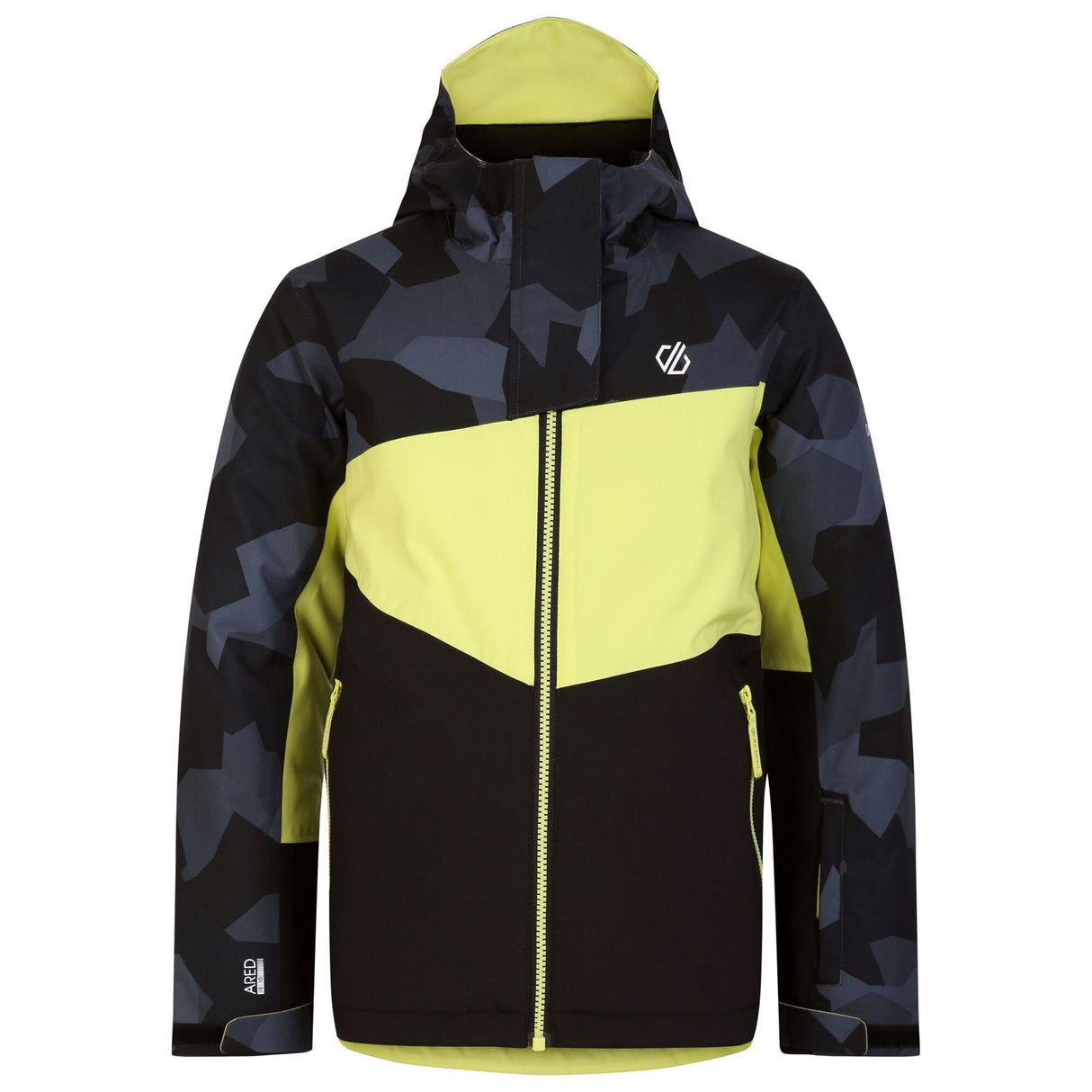 Dare2B Kids' Humour II Ski Jacket | Yellow Black Camo - Just $29.99! Shop now at Warwickshire Clothing. Free Dellivery.