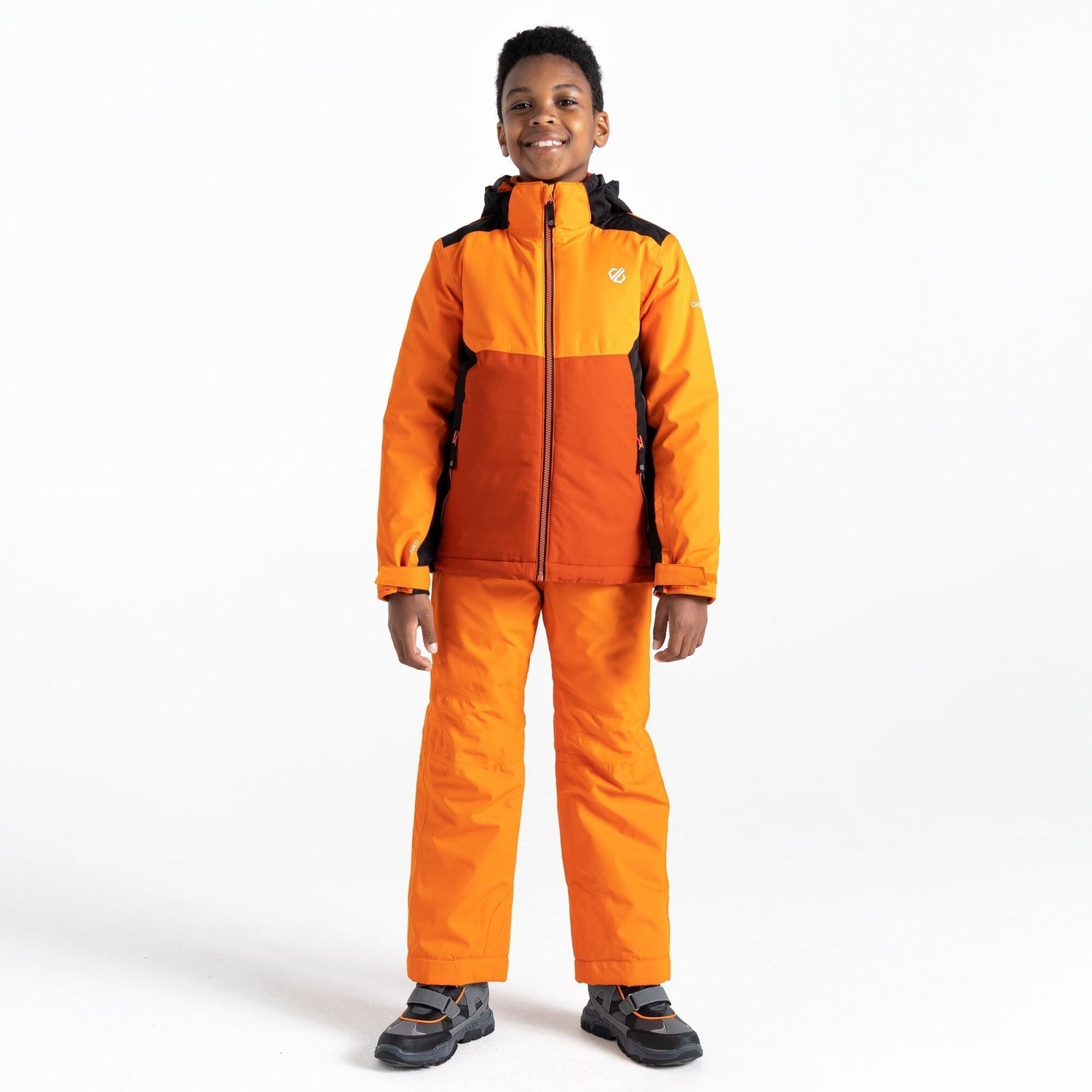 Dare2b Kids' Impose III Ski Jacket | Puffins Orange - Just £29.99! Shop now at Warwickshire Clothing.