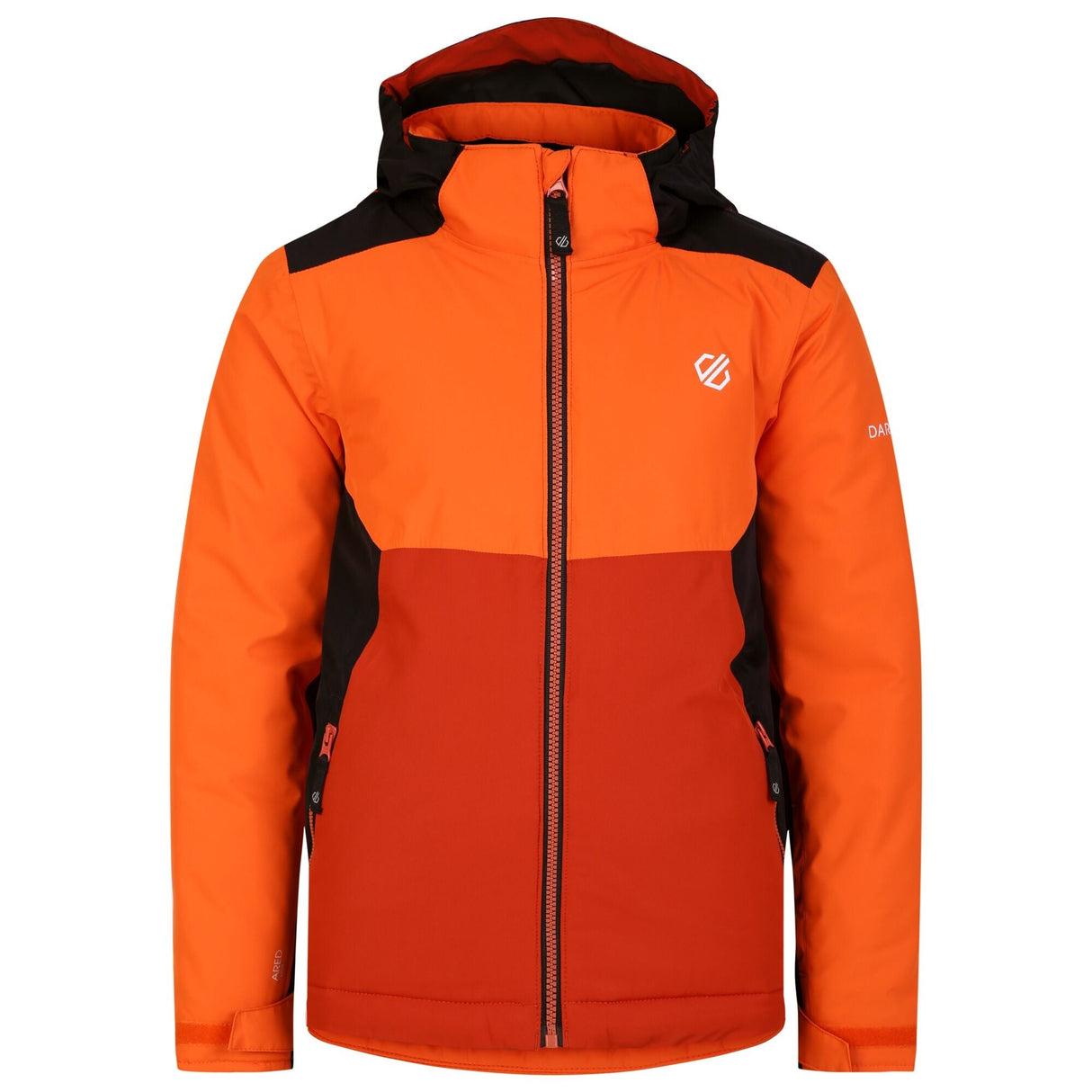 Dare2b Kids' Impose III Ski Jacket | Puffins Orange - Just £29.99! Shop now at Warwickshire Clothing.