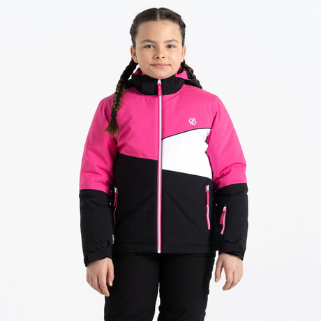 Dare2B Kids' Steazy Ski Jacket | Pure Pink Black - Just £29.99! Shop now at Warwickshire Clothing.