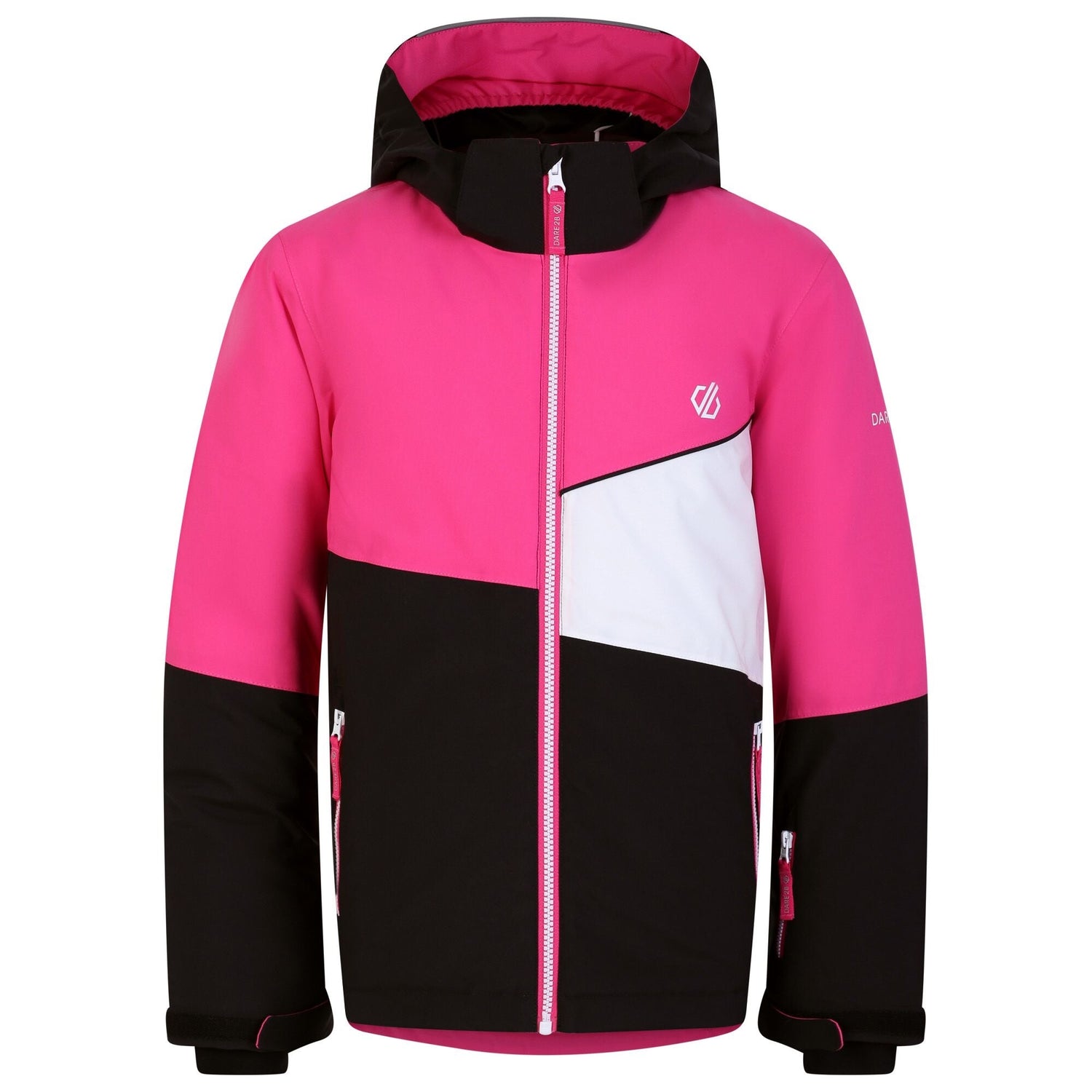 Dare2B Kids' Steazy Ski Jacket | Pure Pink Black - Just £29.99! Shop now at Warwickshire Clothing.