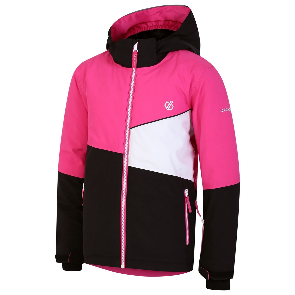 Dare2B Kids' Steazy Ski Jacket | Pure Pink Black - Just £29.99! Shop now at Warwickshire Clothing.
