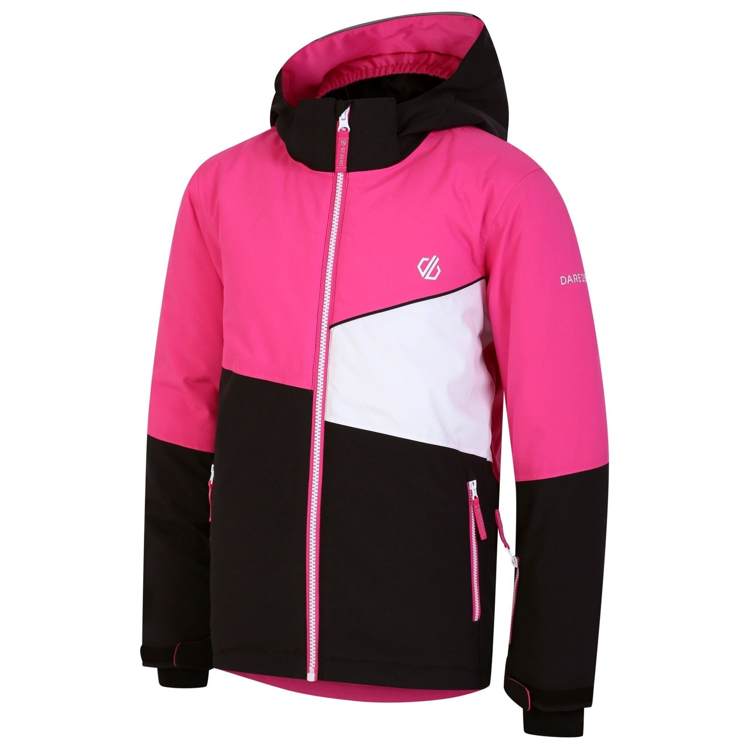 Dare2B Kids' Steazy Ski Jacket | Pure Pink Black - Just £29.99! Shop now at Warwickshire Clothing.