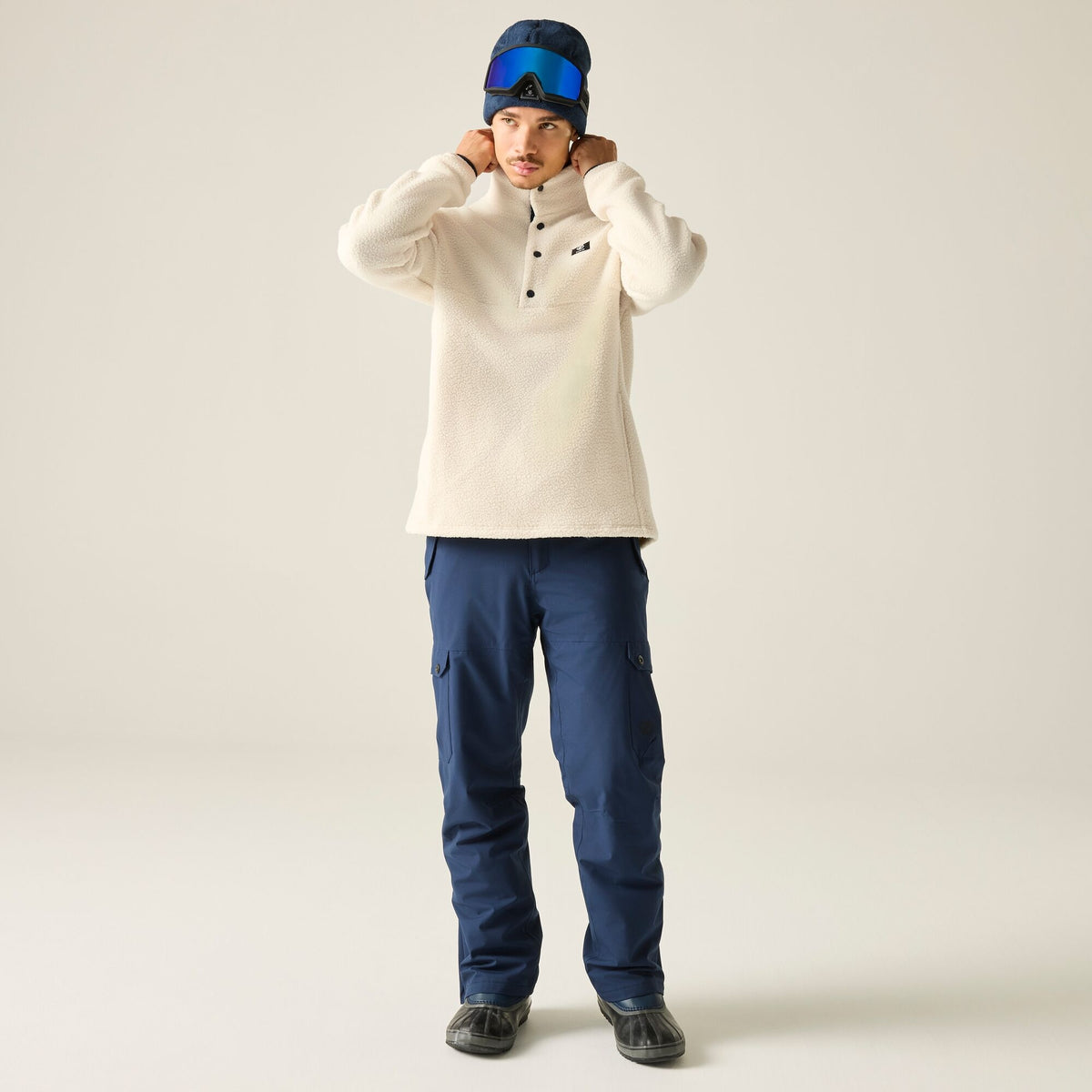 Dare 2b Men's Twin Tip Snap 1/2 Fleece Almond Milk