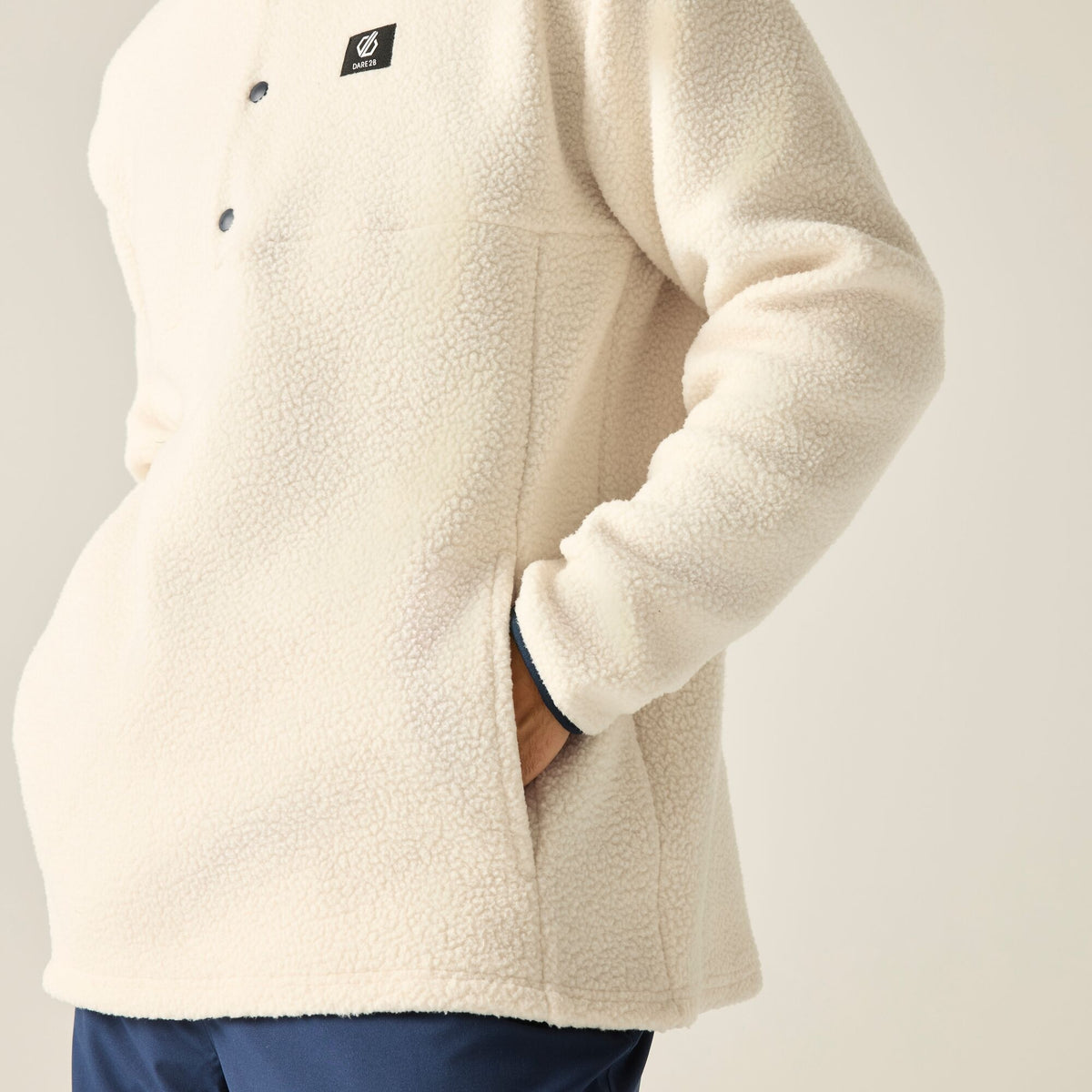 Dare 2b Men's Twin Tip Snap 1/2 Fleece Almond Milk