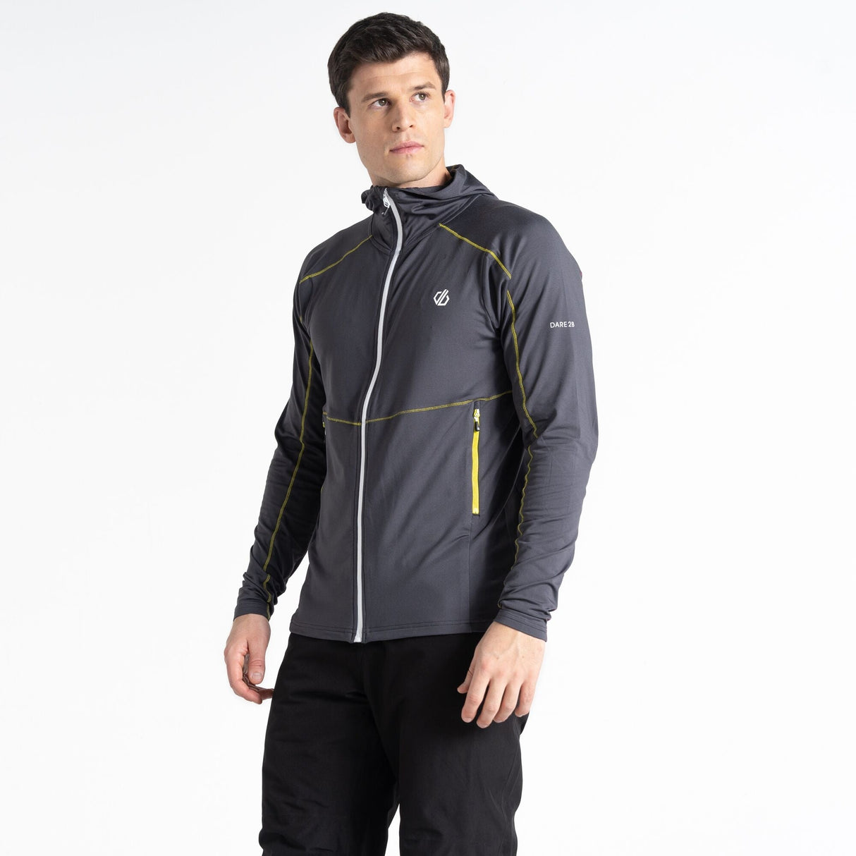 Dare2B Men's Assimilate Hooded Core Stretch Midlayer - Just £29.99! Shop now at Warwickshire Clothing.