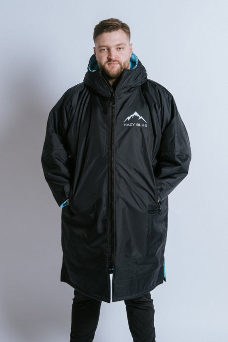 Hazy Blue Waterproof Adults All Weather Changing Robe - Newquay - Just £64.99! Shop now at Warwickshire Clothing.