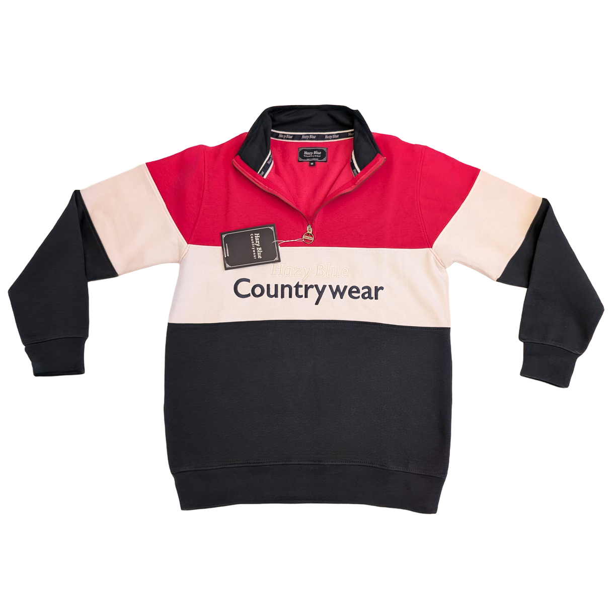 Hazy Blue Countrywear Henley Sweatshirt - Just £39.99! Shop now at Warwickshire Clothing.