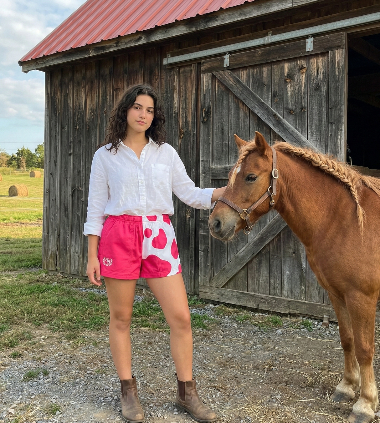 Hazy Blue Nelson Colour Block Shorts - Unisex Sports & Leisure