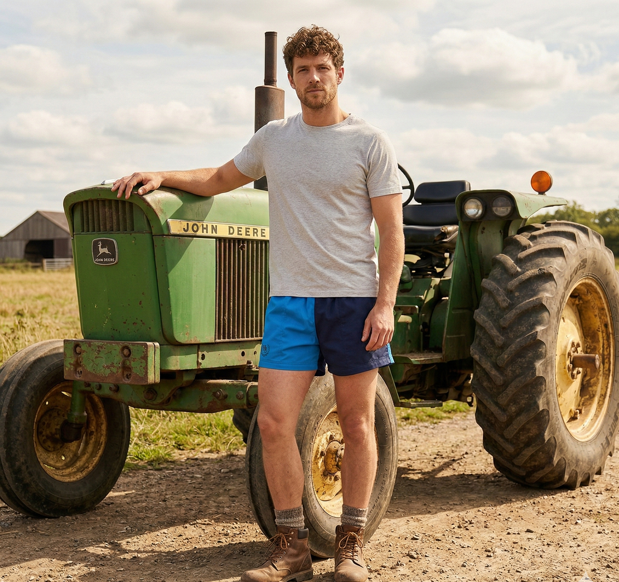 Hazy Blue Nelson Colour Block Shorts - Unisex Sports & Leisure